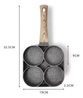 CeramicFour - Sartén antiadherente 4 puestos